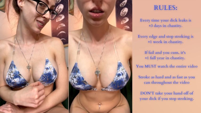 RISKY Chastity Challenge Edging JOI Game