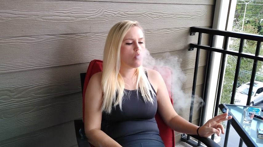 Amanda smoking