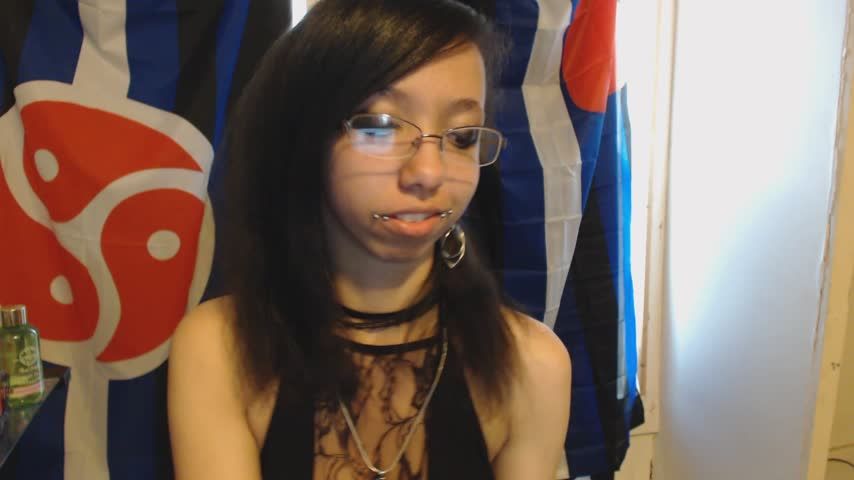 Dark Red Lipstick, Playing with Tits Out