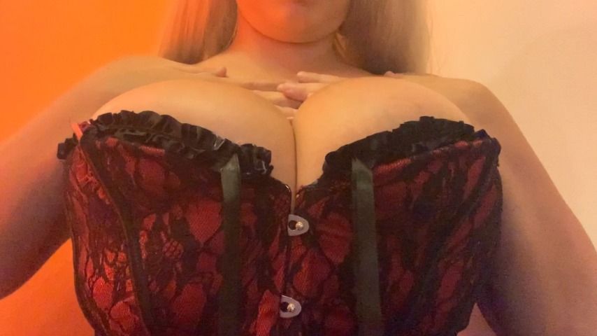 Countdown JOI in a corset and lotion