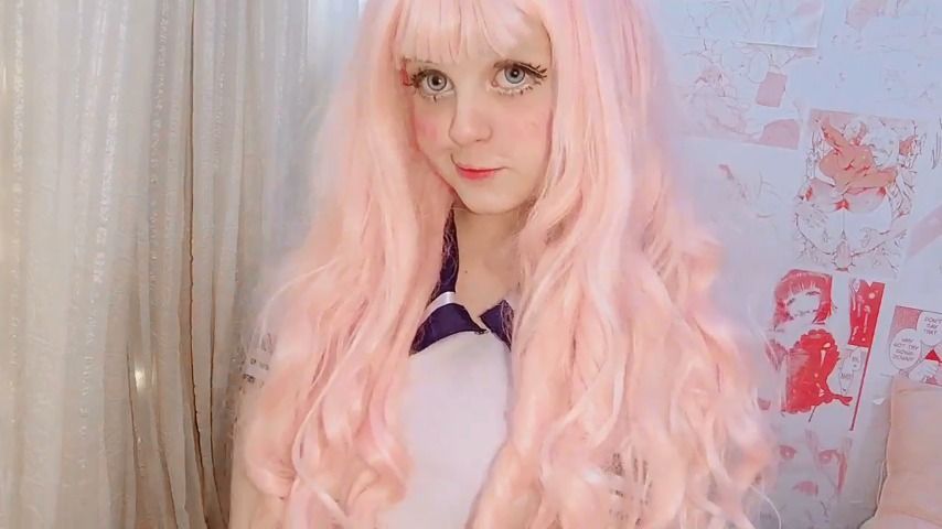 Anime School Girl Ahegao Dildo Play