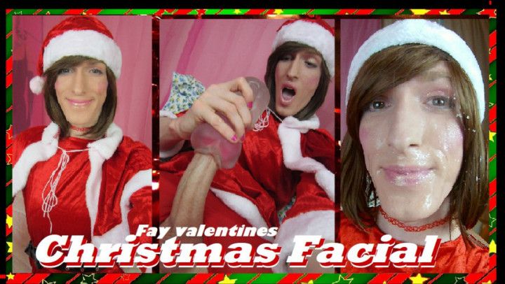 HD Christmas Crossdresser - Huge Facial