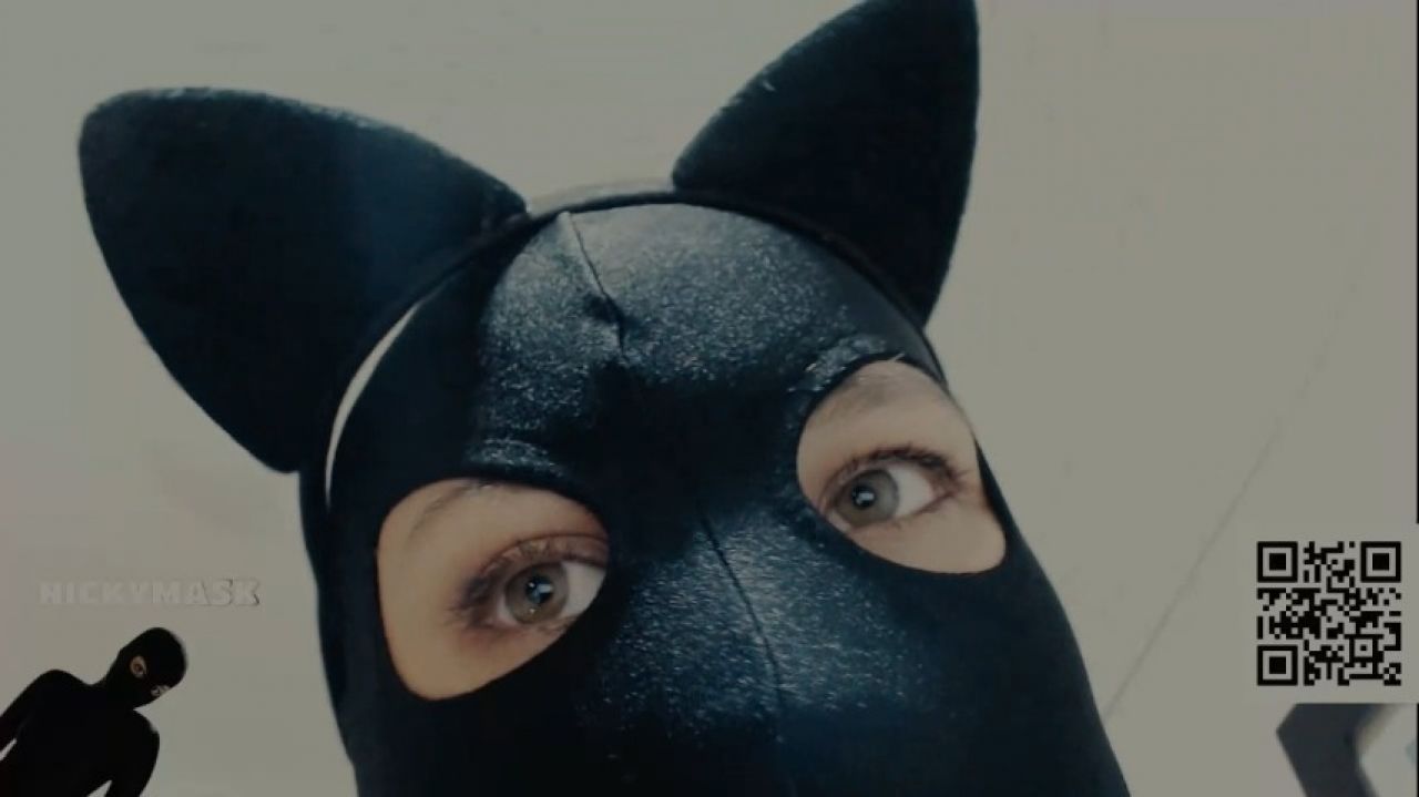 Just Me in Zentai with Kitty Ears