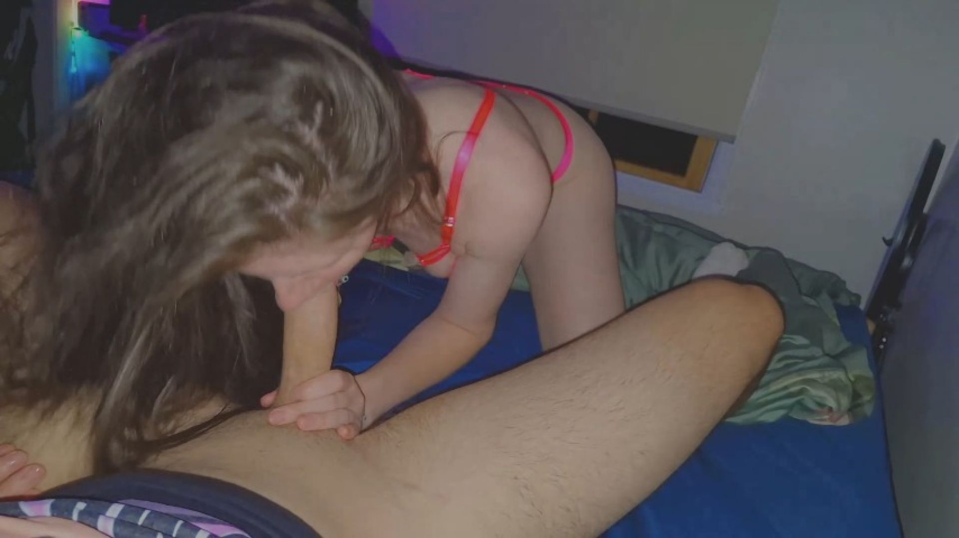 Wearing my pink set while i get fucked