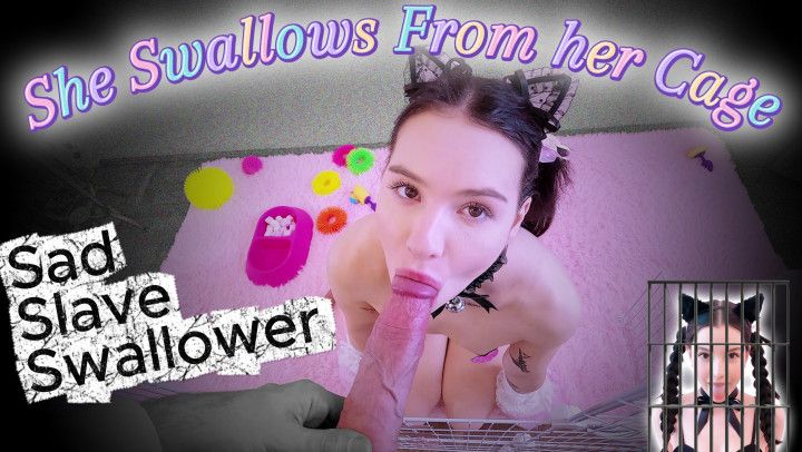 BEWARE! Pet in Cage // Swallows Anything you'll Feed Her