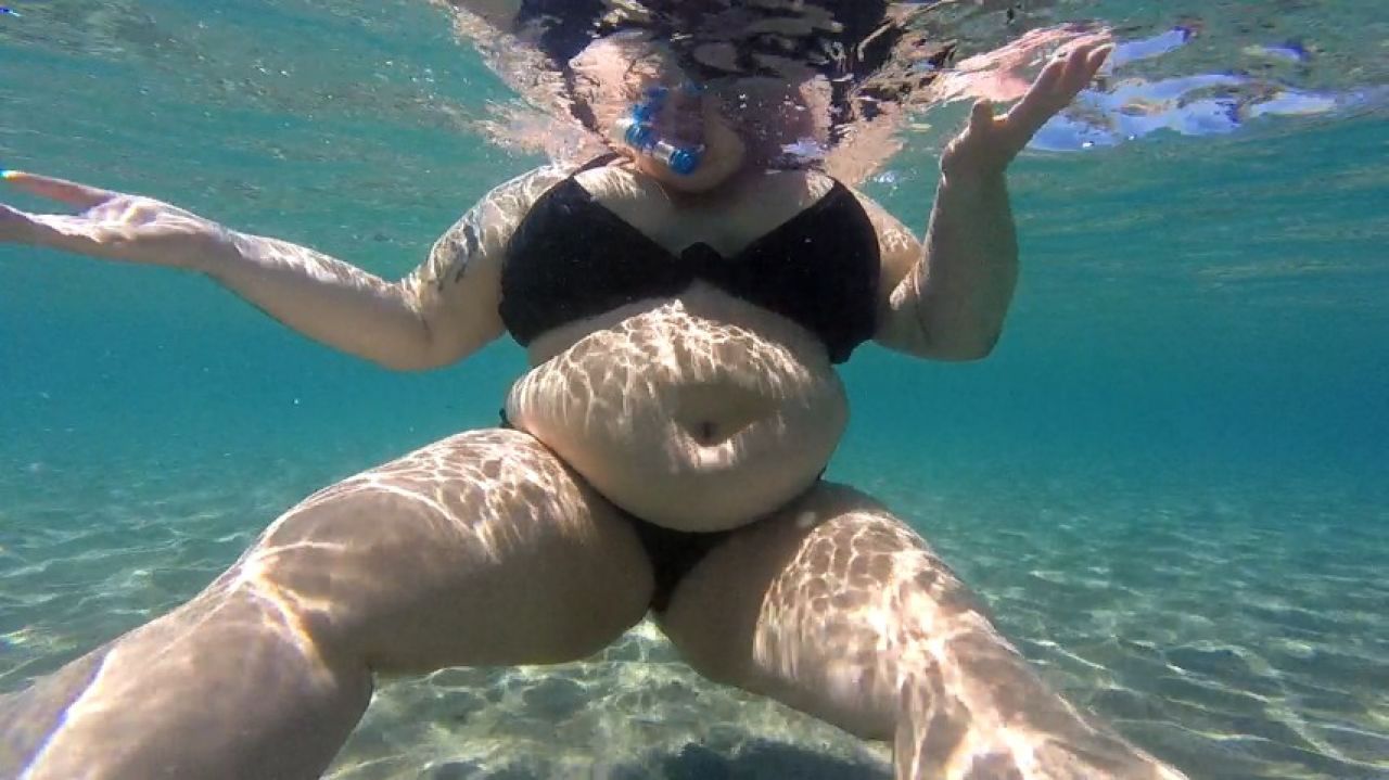Snorkeling While Flashing and Mooning