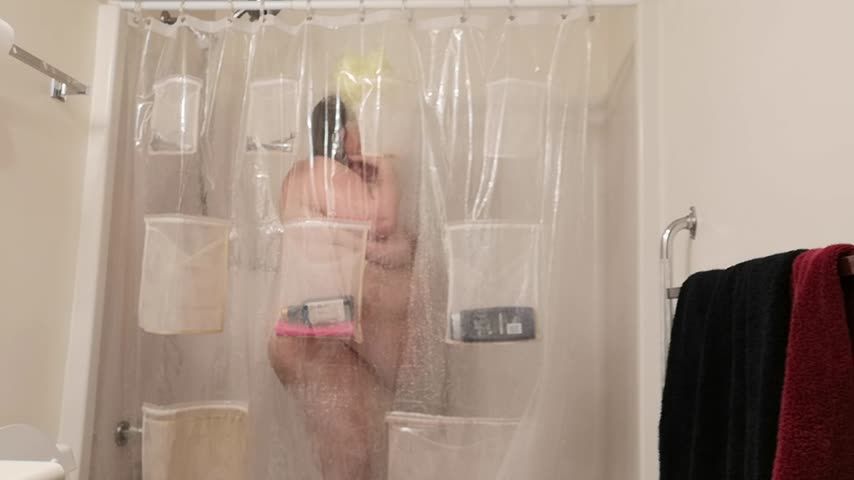 Step-Son Watches step-Mom in the Shower