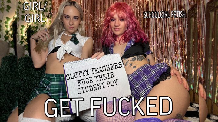 Slutty teachers fuck their student POV