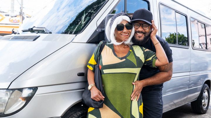 bbw granny having anal in my bus