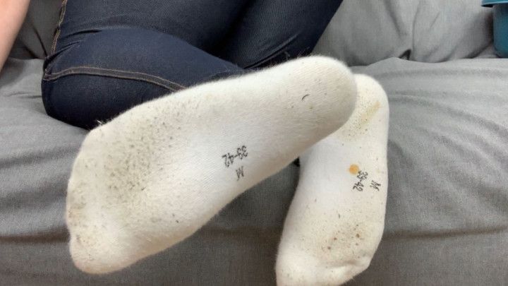 Dirty white socks