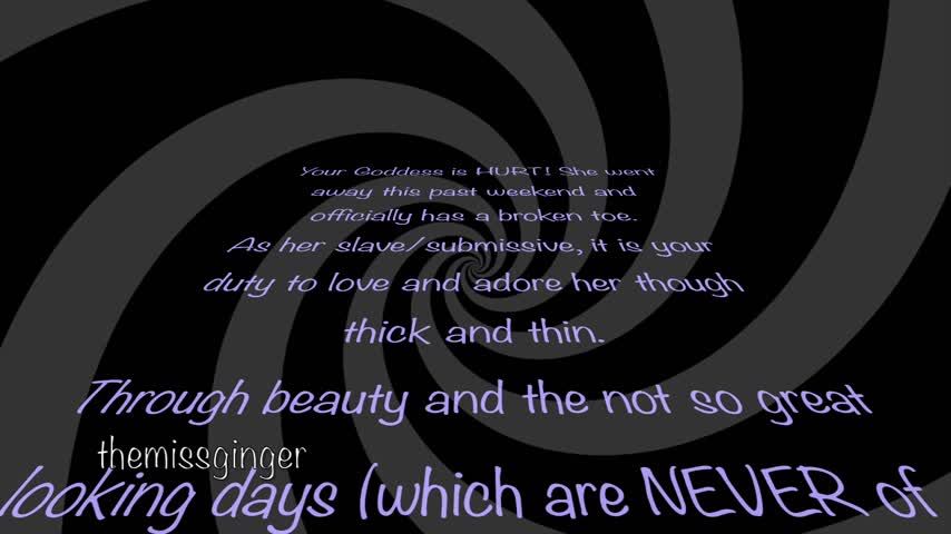 Goddess is Hurt! Make Her Happy