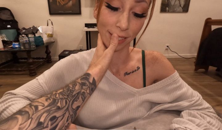 Scarlett Rebel Drains my Cock in POV