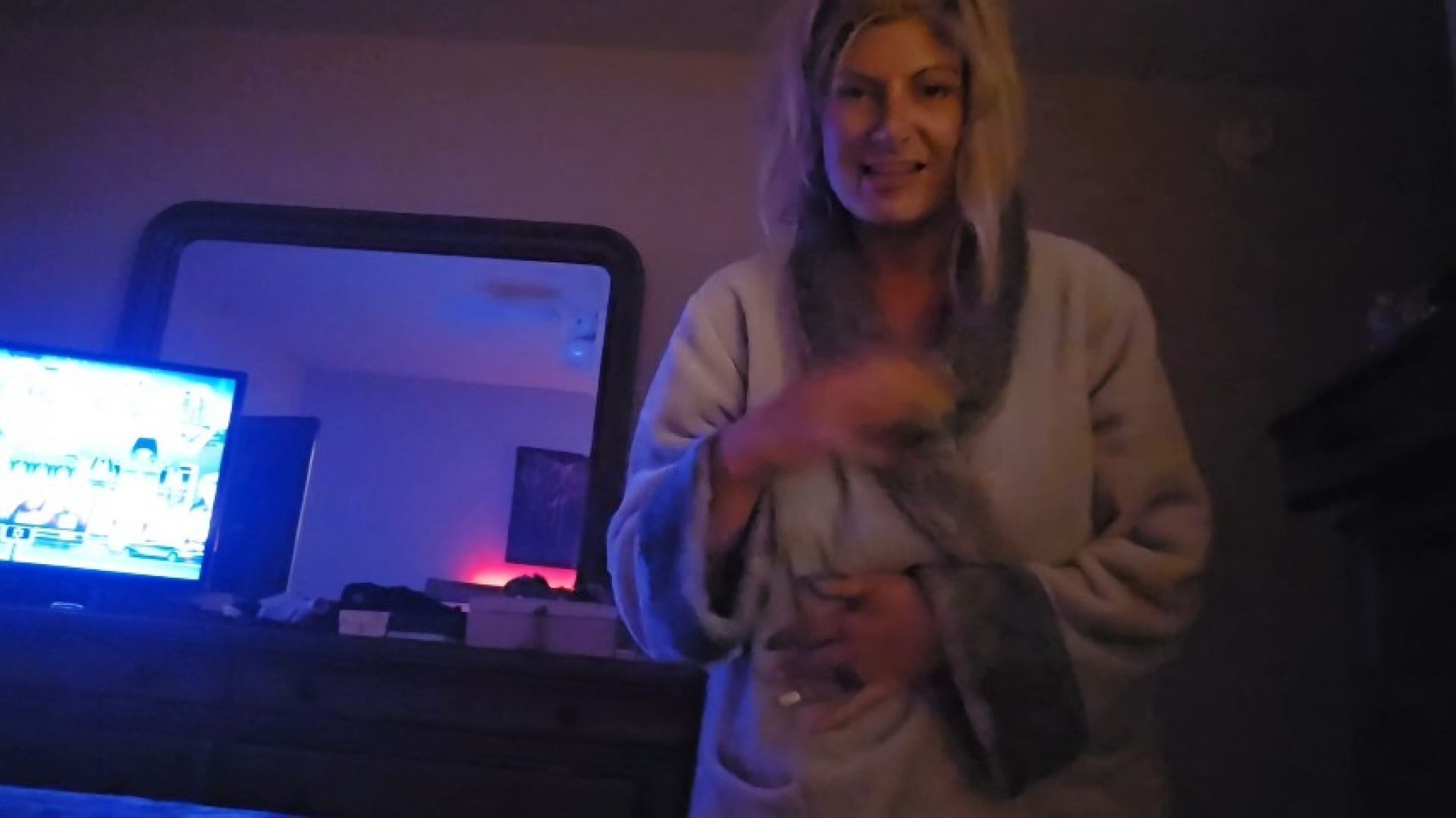 Late night milf sex with friends step-mom next to him