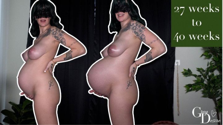 Pregnant Body Progress Third Trimester