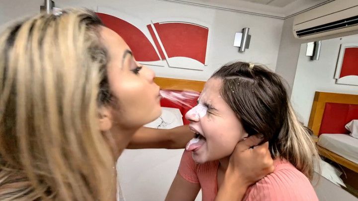 Facial Treatment Extreme - Face Sitting And Spitting