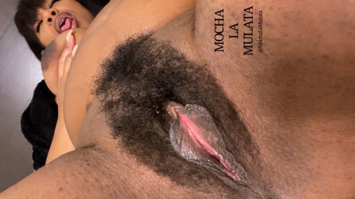 Masturbating my hairy Butterfly pussy