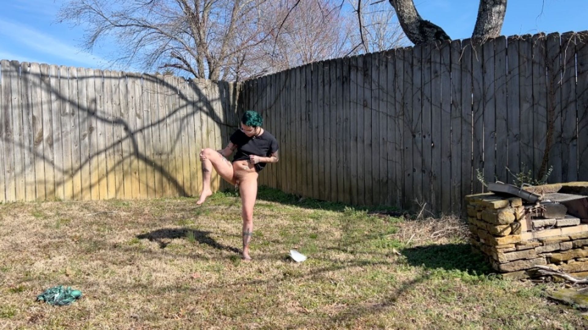 Almost Caught While Peeing Outside All Day