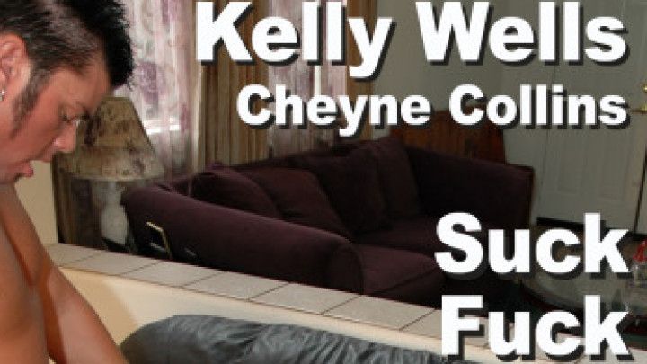 Kelly Wells &amp; Cheyne Collins Suck Fuck Gape A2M Facial