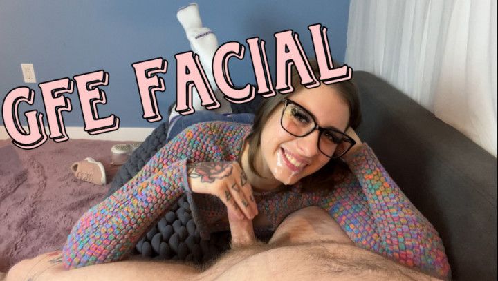 GFE BlowJob Facial with Glasses