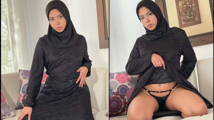 Young Hijabi Teen Watches Porn and gets FUCKED by Big Dick