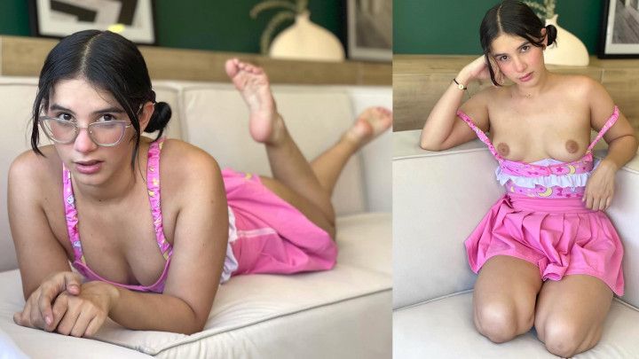 18 YO Teen School Girl Fucks with BRO and Swallows his CUM