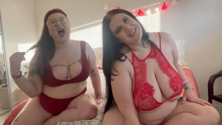 BBW Double Dommes - BiSexual Encouragement Dick Sucker