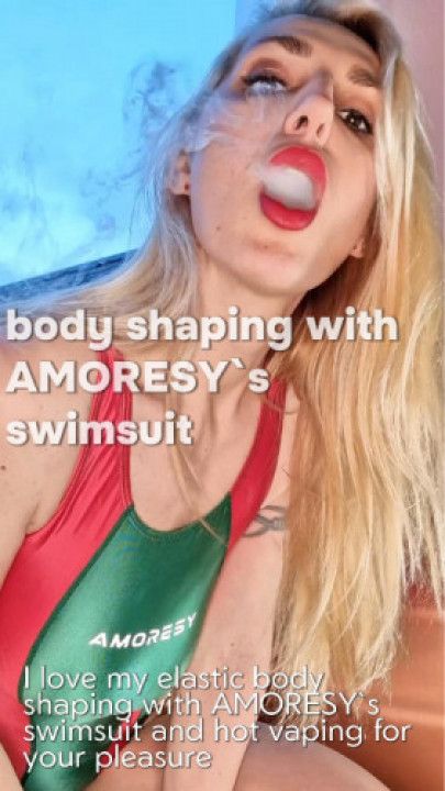 I love my elastic body shaping with AMORESY`s swimsuit
