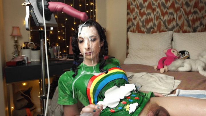 Bad Dragon Bukkake and Self Facial