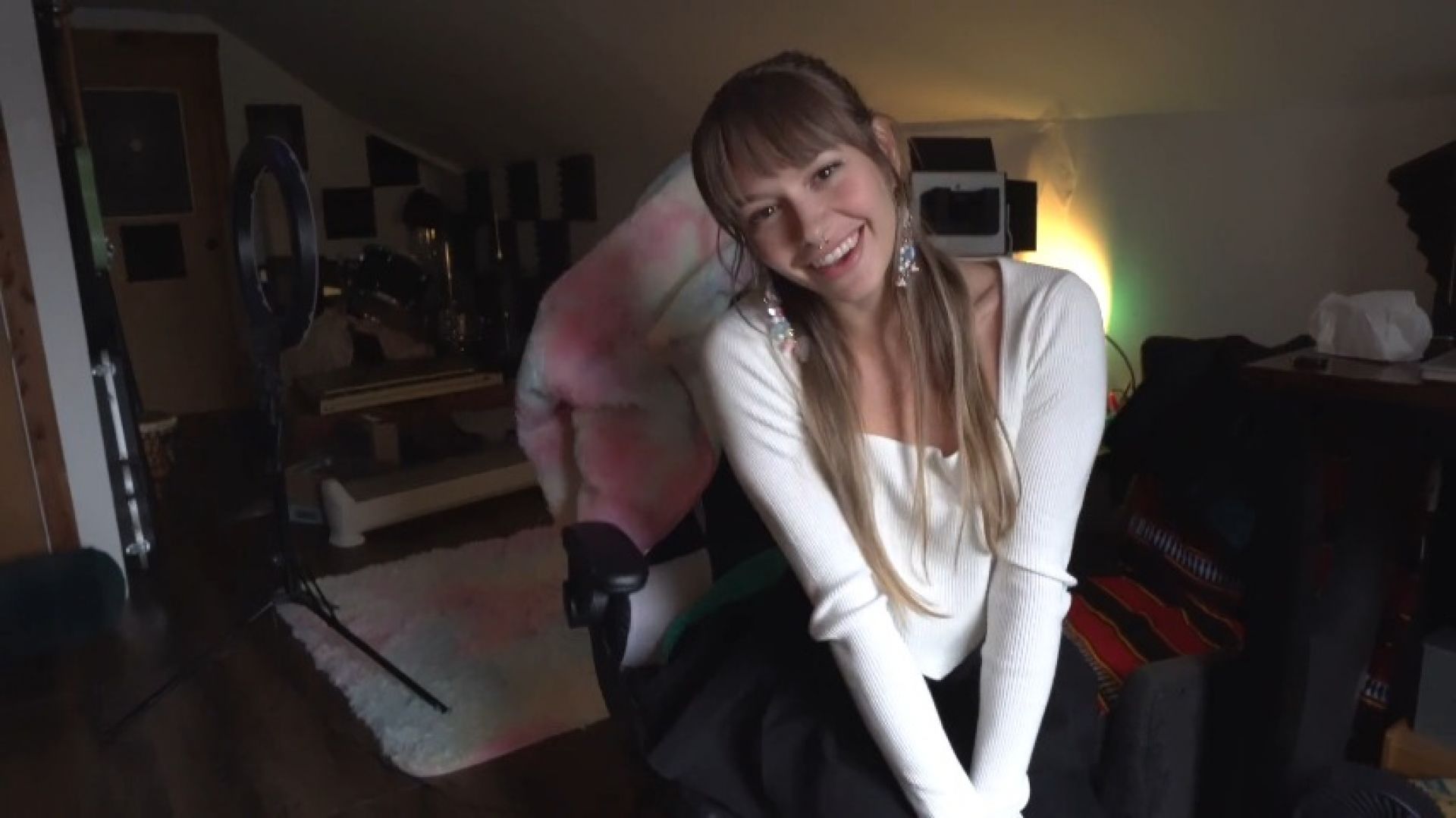 Footjob in the Office