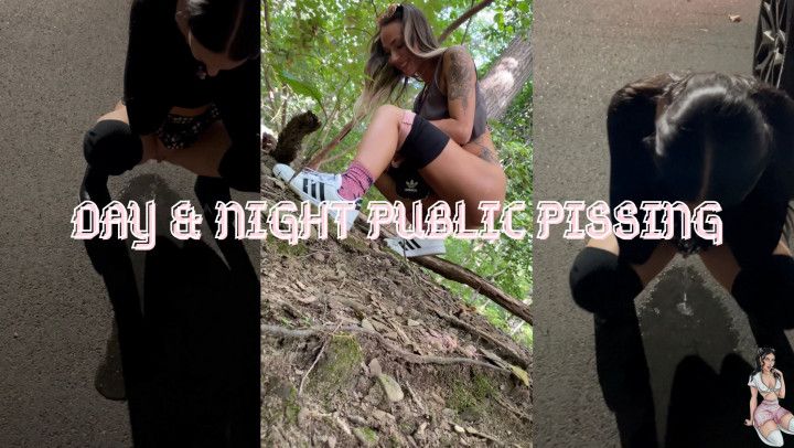 Day vs Night Public Pissing