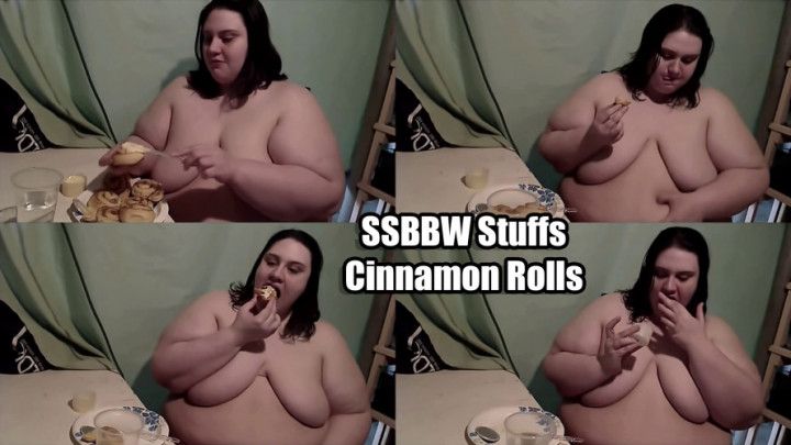 SSBBW Stuffs Cinnamon Rolls