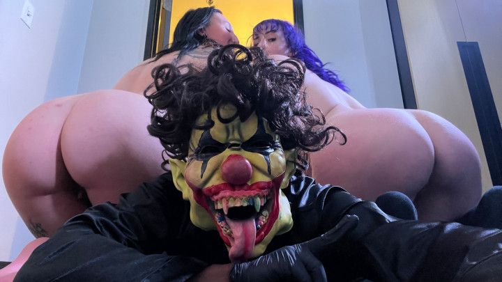 Sleepover threesome with Raven Vice &amp; Gibby the Clown