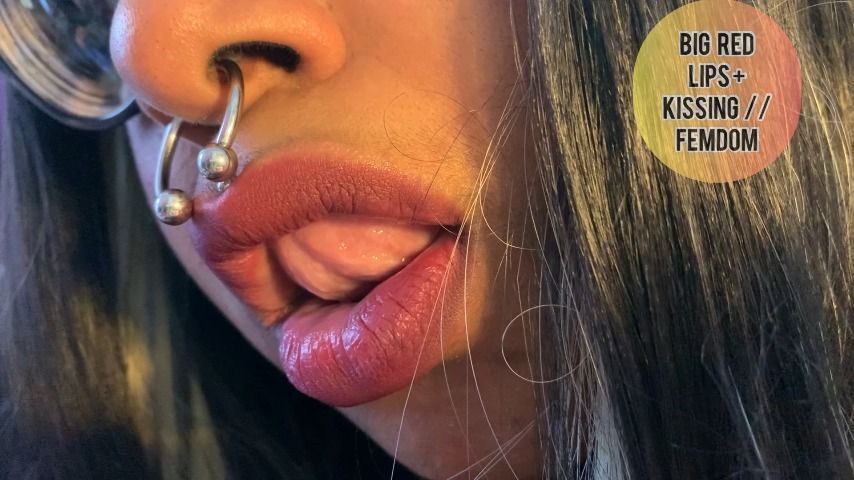 Big Red Lips - Lipstick + Kissing Fetish