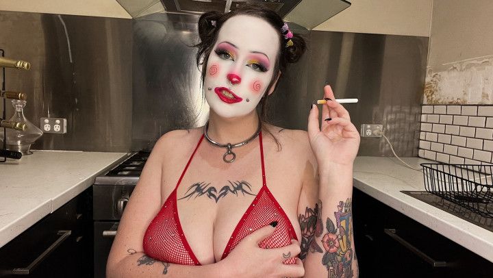 Clown girl degrades you JOI