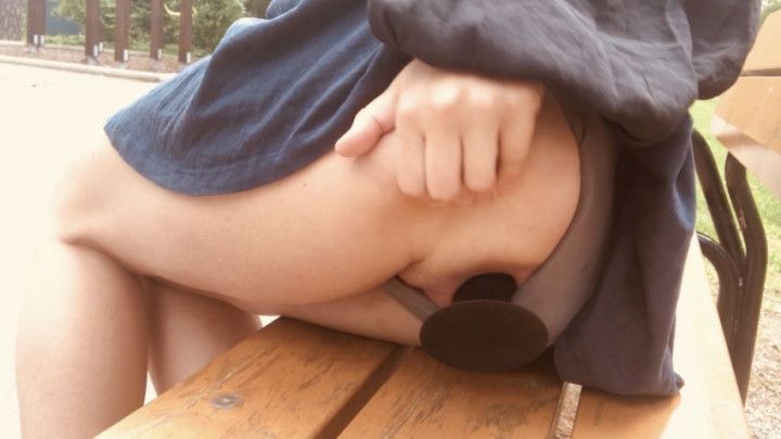 Public walk with huge plug