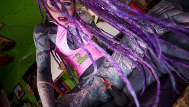 Heavy tattooed couple rough anal sextape