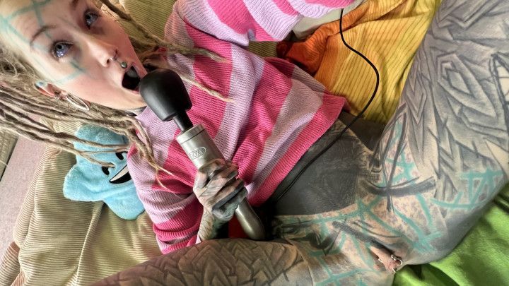 My first sex and orgasm after I got my new 4 pussy piercings