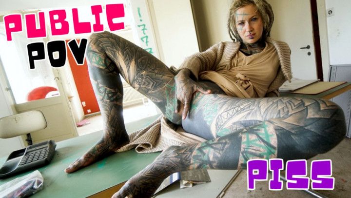 FUCK and PEE in an abandoned building