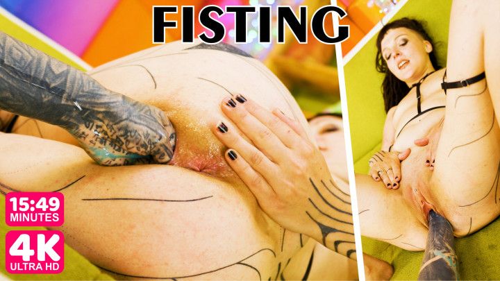 HARDCORE lesbian BDSM pussy fisting extreme