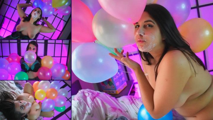 Helium balloons and bubblegum turns me on HD - Bunny Looner