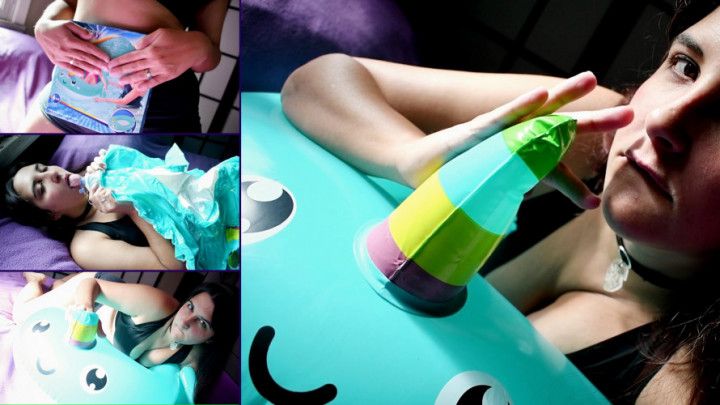 Narwal inflatable - Unbox and deflate - Bunny Looner