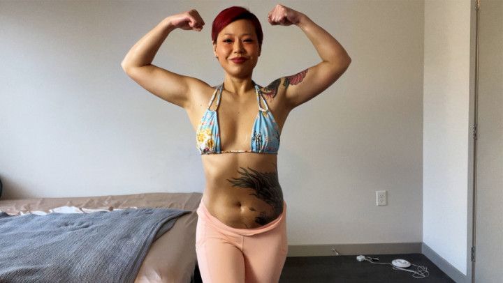 Asian Muscle Fetish Ripping Off Shirts