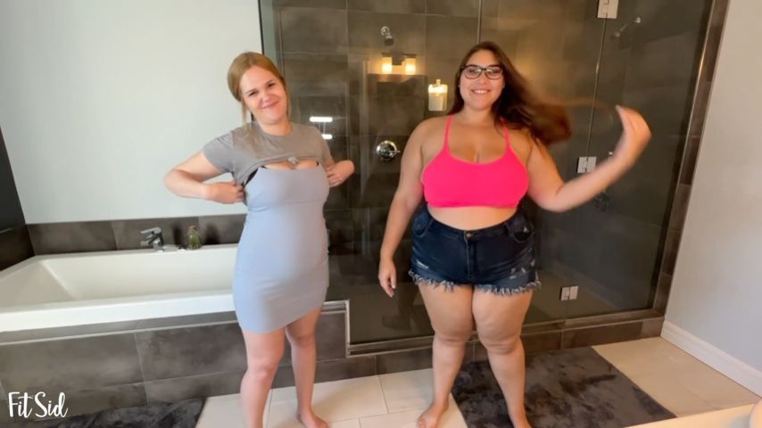 JOI With REAL Pregnant Friend In Shower