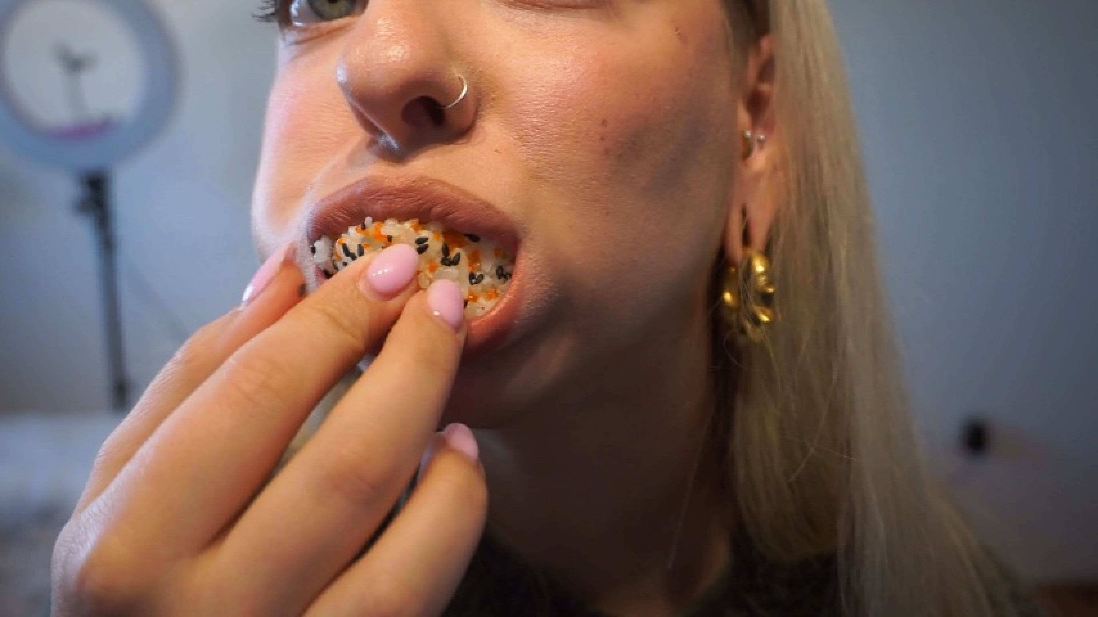 4k loud sushi mukbang stuffing