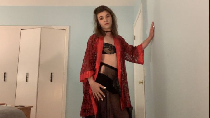 Long Strip Tease w/ dildo sucking &amp; cum