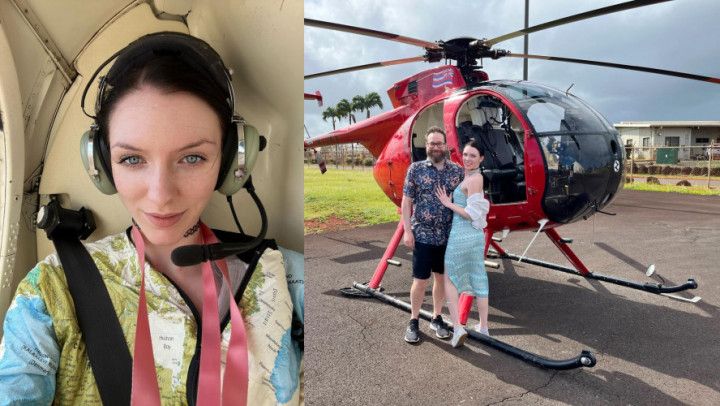 Sundress Helicopter Ride on Hawaii Trip