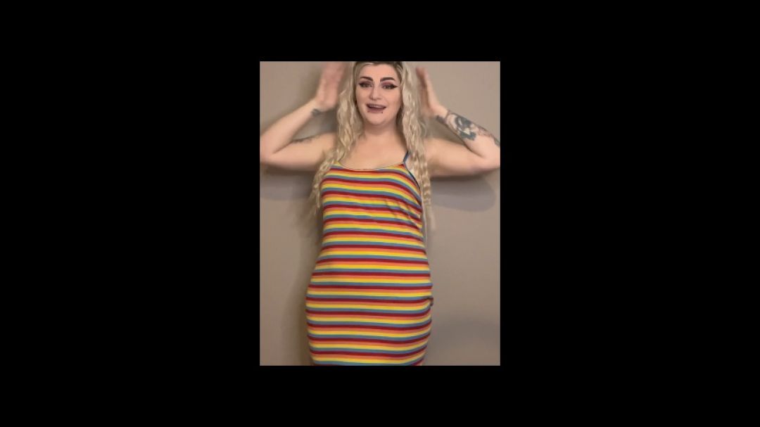 Trying on my favourite dresses and skirts clip 4