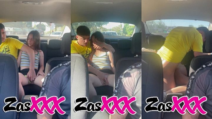 Hidden camera fucking in a taxi amateur couple