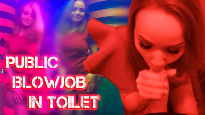 Sexy Slut Sensual Suck Dick in Toilet