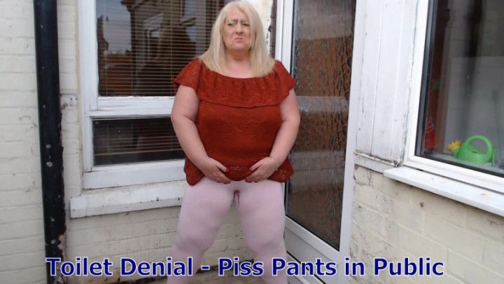 Toilet Denial BBW Public Piss in Pants